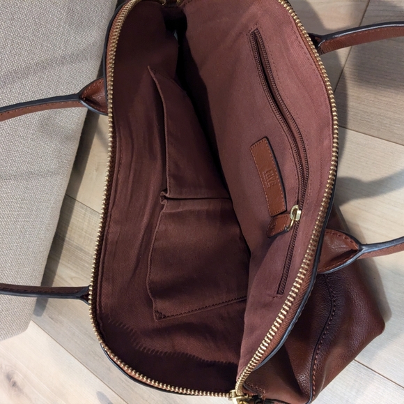 Frye Ring Dome Leather Satchel Bag - Picture 5 of 14